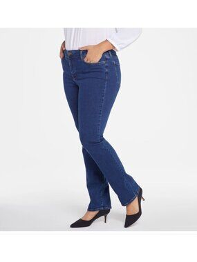 NYDJ Marilyn Straight Jeans in Plus Size 16W Lift Tuck Technology Classic NWOT